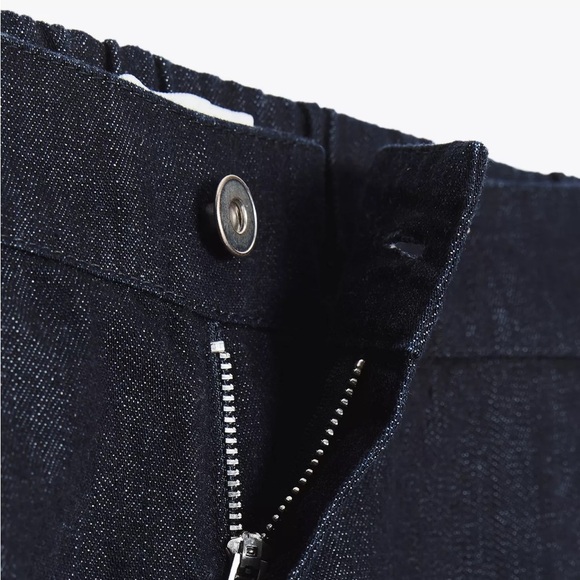 ZARA TRF DENIM BOMBAH PANTS - Picture 8 of 9